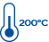 Temperatura do 200°C
