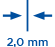Debljina zida 2,0 mm