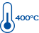 Temperatura do 400°C