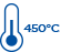 Temperatura do 450°C