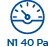 Negativni pritisak 40Pa